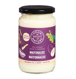 Mayonaise vol + romig van Your Organic Nature, 6 x 370 ml